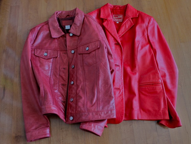 red leather jackets