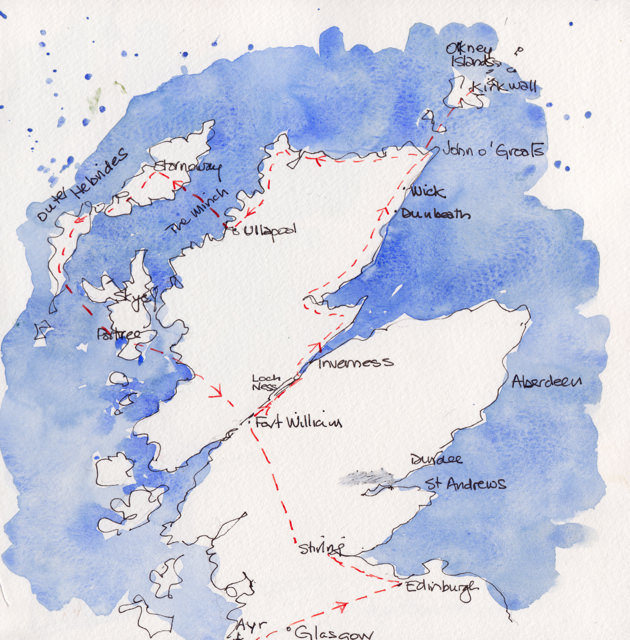 scotland map