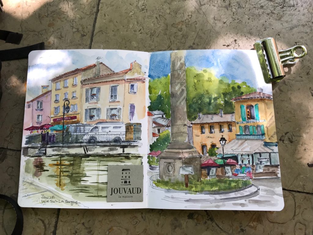 sketching in Provence June 2018